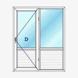 در دو لنگه سوییچی پنل دار