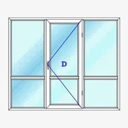 در سه لنگه مدل بالکنی با کتیبه